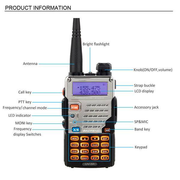 Two-way Radio Walkie-talkie UV-5R